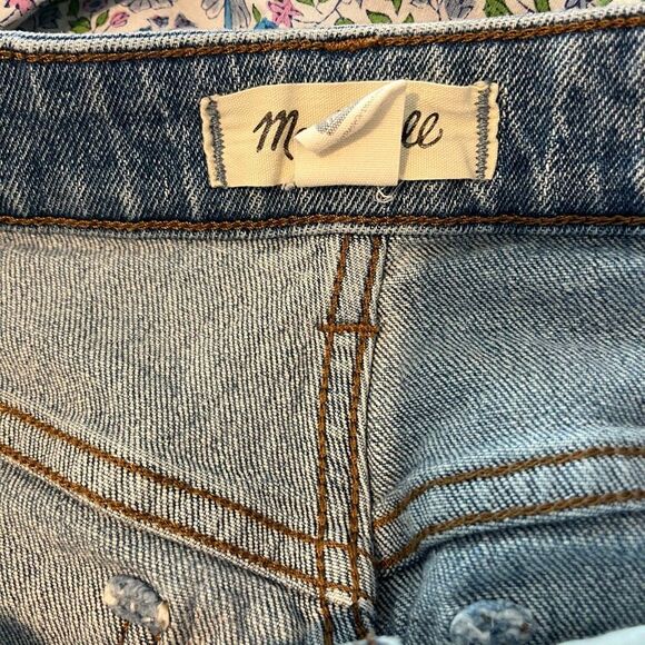 Madewell Rondell Stretch Blue Denim Curvy '90s Straight Jeans Women's Size 28 - Picture 5 of 7